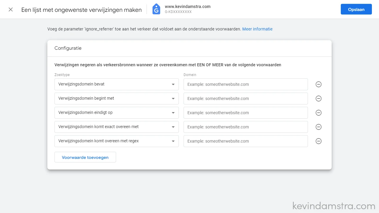 Verwijzingen in Google Analytics 4 - Configuratie